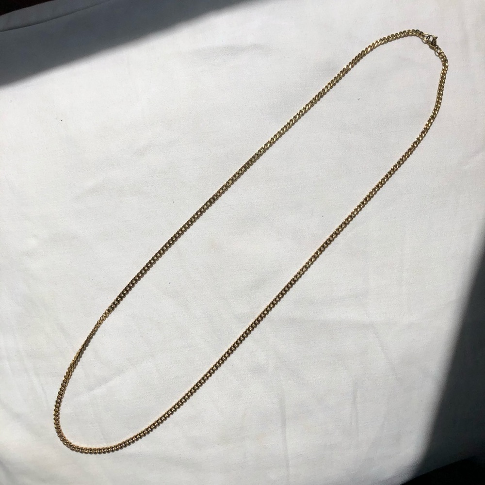 GLD 18k Gold Plated Micro Cuban Chain 28”